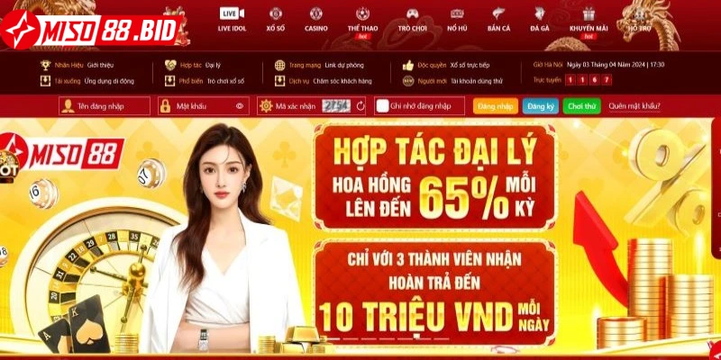 Có rất nhiều ưu đãi hot, hấp dẫn cho bạn kiếm thưởng tại MISO88